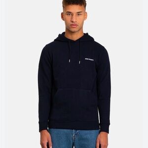 Norse Projects Vagn Hoodie Navy Blue Size XXL